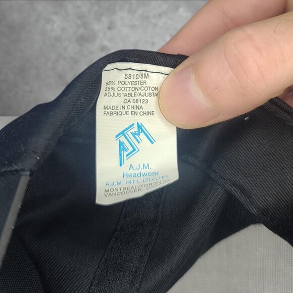 Vintage 90s 'Hourse Racing' black snapback hat - Picture 3 of 3